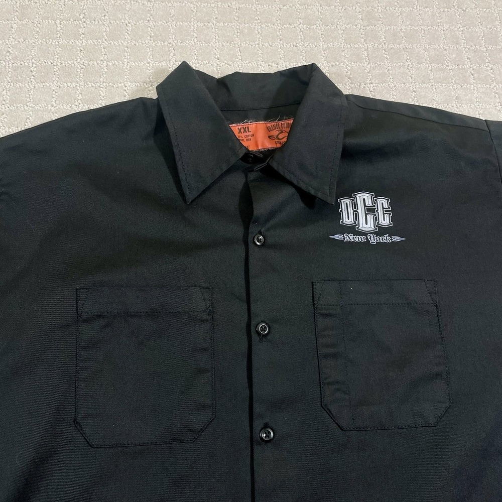 VTG Orange County Choppers 2XL Button‎ Up Short Sleeve Y2K Biker Shirt OCC - Picture 4 of 6